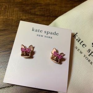Kate Spade francois french bulldog earrings